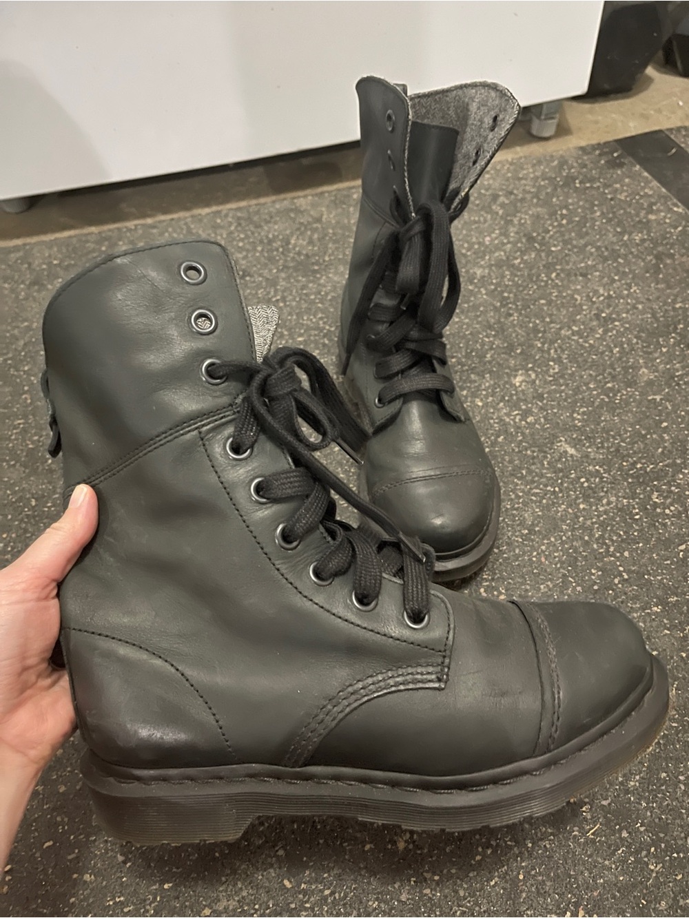 Women’s Dr. Martens Black Aimilita Lace-Up Boots
